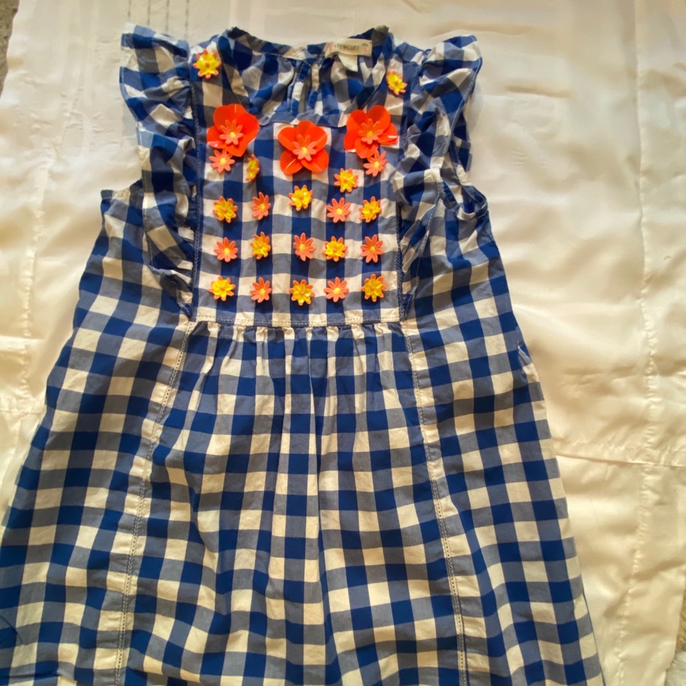 Crewcuts size 6, sleeveless gingham dress